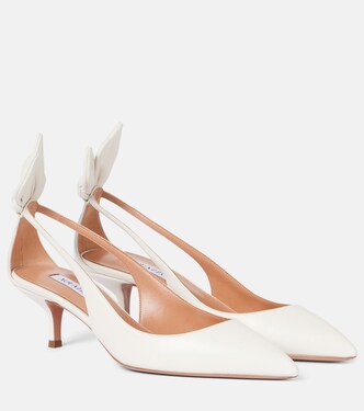 Bow Tie 50 leather pumps | Aquazzura