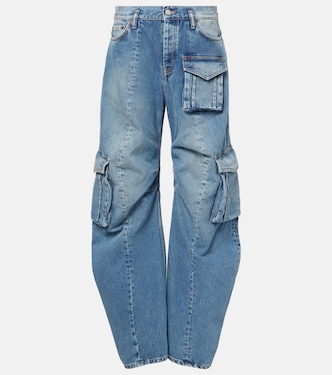 Low-rise barrel-leg cargo jeans | Acne Studios