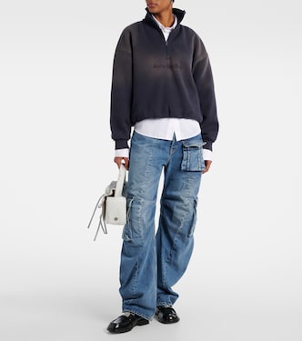 جينز كارغو بأرجل واسعة وخصر منخفض | Acne Studios