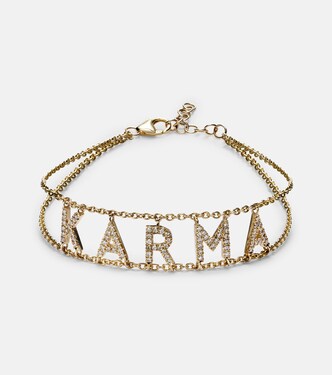 Armband Karma aus 14kt Gelbgold mit Diamanten | Roxanne First