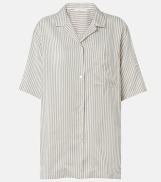 Jorge striped silk shirt | The Row