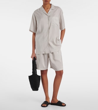 Jorge striped silk shirt | The Row