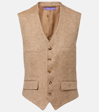 Holland linen tweed vest | Ralph Lauren Collection