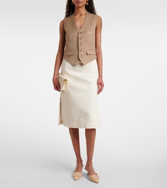 Weste Holland aus Leinen-Tweed | Ralph Lauren Collection