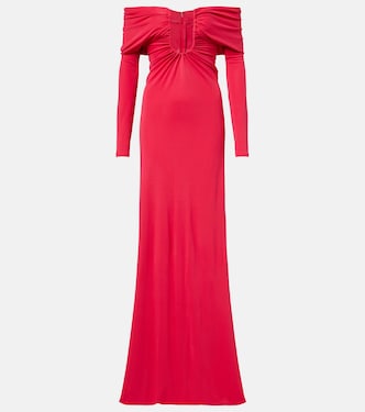 Arced Palm cutout gathered gown | Christopher Esber