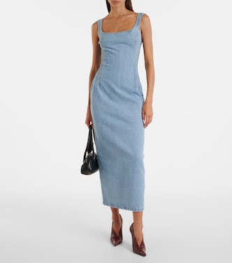 Vestido midi de denim | Magda Butrym