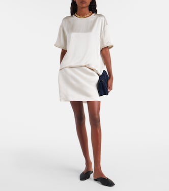 Silk satin T-shirt | Lisa Yang