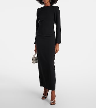 Sequined open-back crêpe maxi dress | Rotate