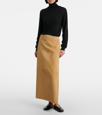 Danas suede wrap skirt | The Row