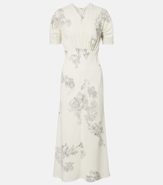 Floral midi dress | Victoria Beckham