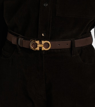 Gancio Mediterraneo leather belt | Ferragamo