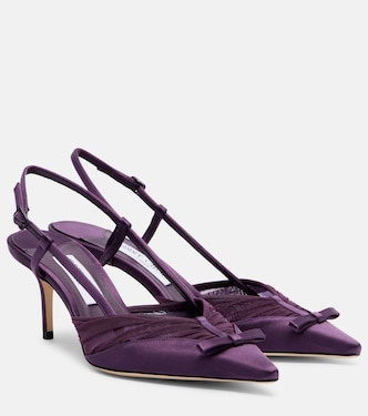Slingback-Pumps Afia 65 aus Satin | Jimmy Choo