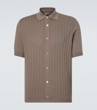 Ribbed-knit cotton cardigan | Brunello Cucinelli