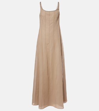 Cotton maxi dress | Brunello Cucinelli