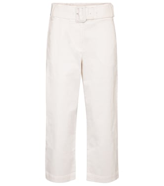 Belted high-rise cotton pants | Proenza Schouler
