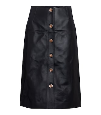 Falda midi Anna de piel | Gabriela Hearst