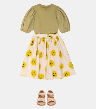 Rica puff-sleeve cotton top | Molo