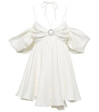 Embellished off-shoulder minidress | Rasario