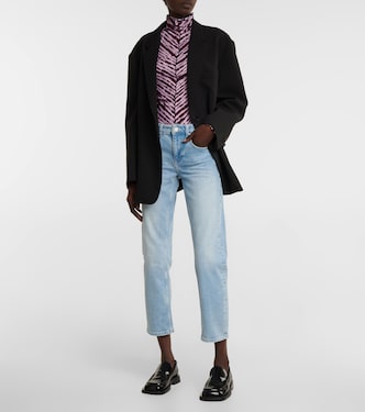 Girlfriend mid-rise cropped jeans | AG Jeans