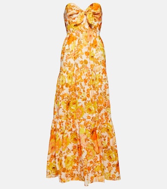 Floral cotton maxi dress | Zimmermann