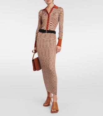 High-Rise-Maxirock aus Strick | Missoni
