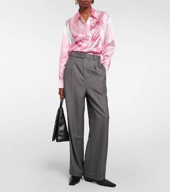 Wool-blend twill straight pants | Jacques Wei
