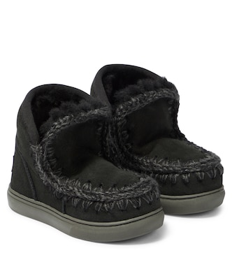Sneakers in suede e shearling | Mou Kids
