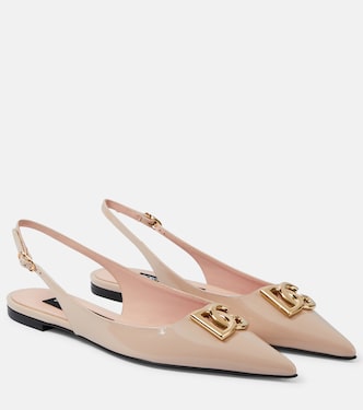 DG patent leather slingback flats | Dolce&Gabbana