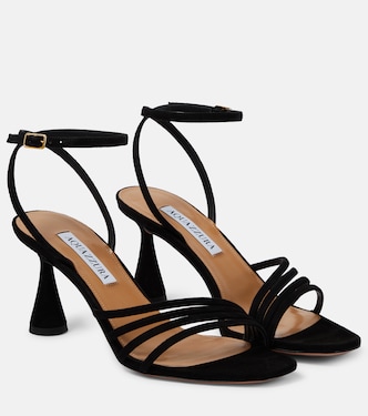 Sandalen Latour 75 aus Veloursleder | Aquazzura