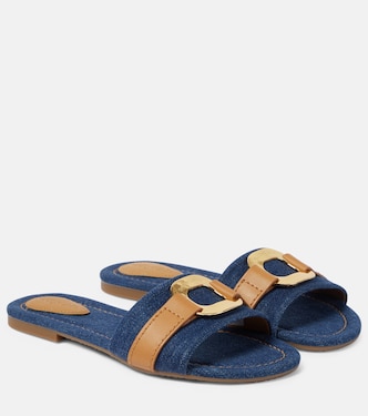 Slides Klaire in denim | See By Chloé