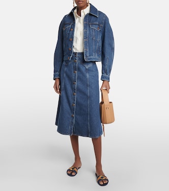 Slides Klaire in denim | See By Chloé