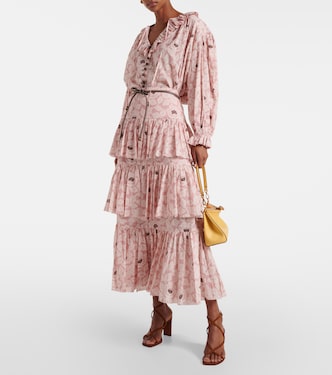 Falda midi Ottie floral | Zimmermann