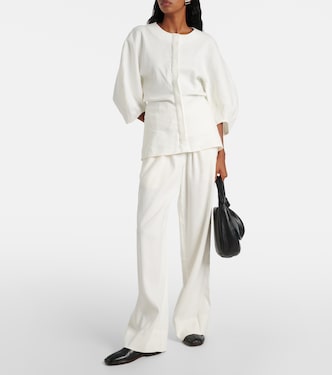 Pantaloni a gamba larga in misto lino | Proenza Schouler