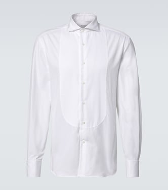 Camicia da smoking in popeline di cotone | Brunello Cucinelli