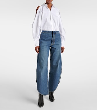 Jean barrel Petal à taille haute | Alaïa