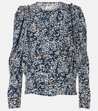 Zarga printed silk-blend blouse | Isabel Marant