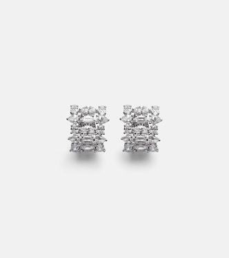 Orecchini Art Deco in oro bianco 18kt con diamanti | Kamyen