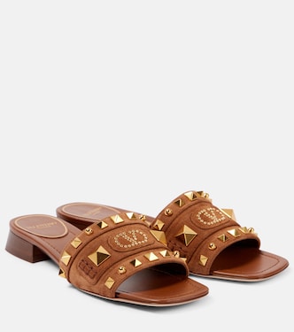 Mules Plaster Caster en daim | Valentino Garavani