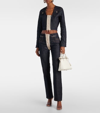 Jeans regular a vita alta con lacci | Jean Paul Gaultier
