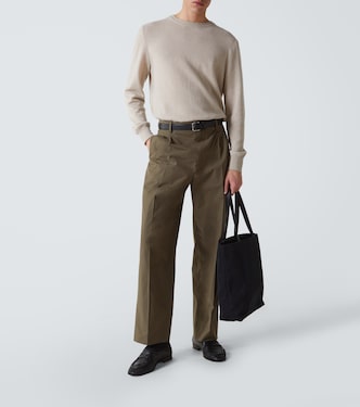Gerade Hose Silas aus Baumwollpopeline | The Row