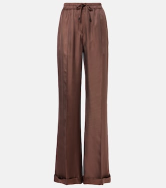Silk twill wide-leg pants | Tom Ford