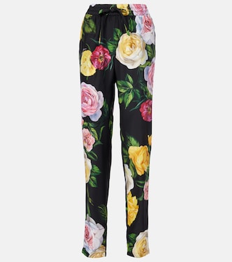 Gerade Hose aus Seide | Dolce&Gabbana
