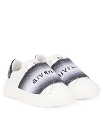 Logo leather sneakers | Givenchy Kids