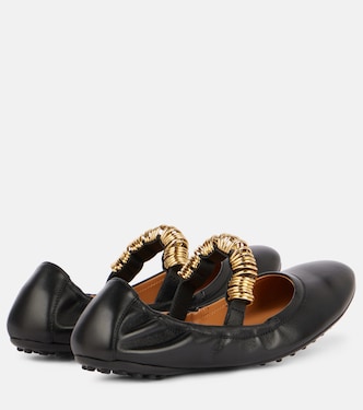 Ballerines Mary Jane en cuir à ornements | Tod's