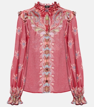 Printed crepon blouse | Etro