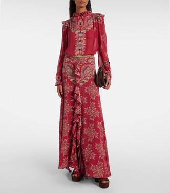 Printed crepon blouse | Etro