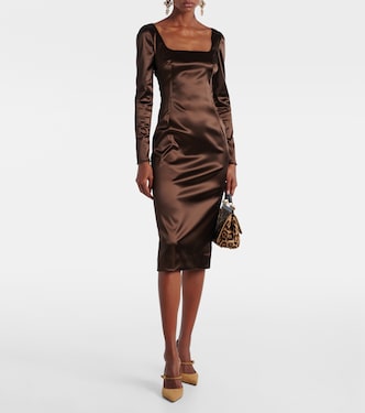 Abito midi in raso | Dolce&Gabbana