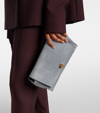 Audrey suede crossbody bag | Khaite
