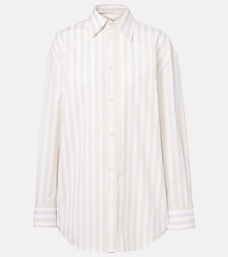 Camicia Cassandre in cotone a righe | Saint Laurent