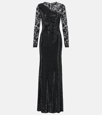 Robe mit Spitze und Kristallen | Self-Portrait